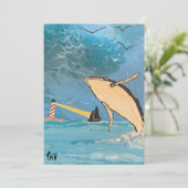 261.クジラと灯台 サンキューカード (スタンド正面)