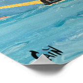 261.クジラと灯台 ポスター (角)