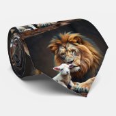 261.ライオンと仔ヒツジ ネクタイ (ロール)