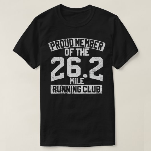 262誇りを持ったマイルズランニングクラブマラソン Tシャツ (デザイン正面)
