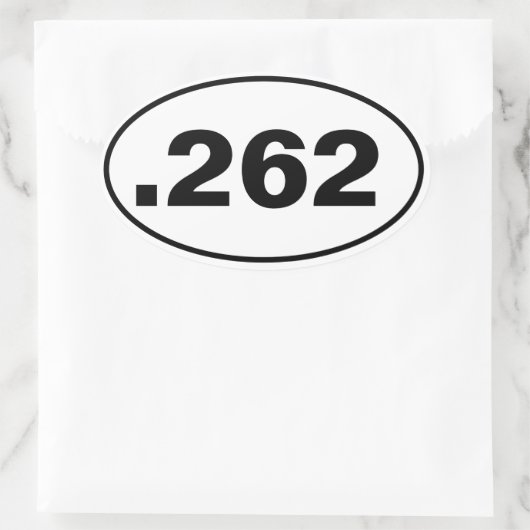 .262 楕円形シール (バッグ)