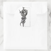 263.ヘビと剣 ラウンドシール (バッグ)