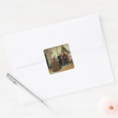 263.商人の家に到着する女官達 スクエアシール (封筒)