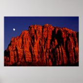 263.夜番と月 ポスター (正面)