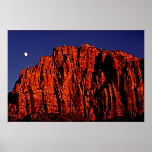 263.夜番と月 ポスター (正面)