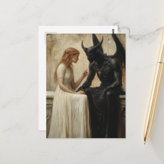 263.女と悪魔 ポストカード (正面/裏面インサイチュ)
