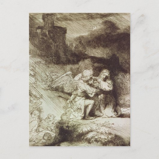 263.庭の苦悩 ポストカード (正面)