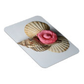 263.椿と貝殻 マグネット (右側)