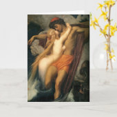 263.漁師とサイレン | フレデリック・レイトン カード (黄色い花)