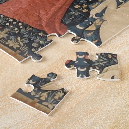 264.婦人と一角獣 ジグソーパズル (側面)