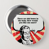 265本の骨が体。どう思う 缶バッジ (正面&裏面)