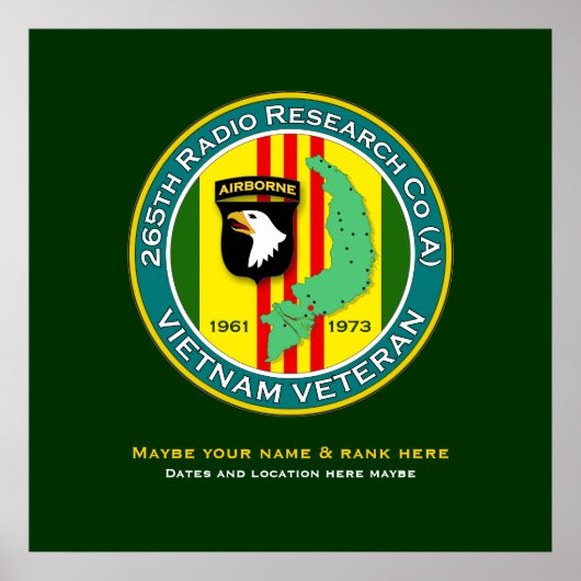 265th RRC - ASAベトナム ポスター (正面)