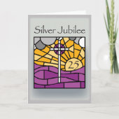 2681のお祝いの第25記念日、Relgious カード (正面)