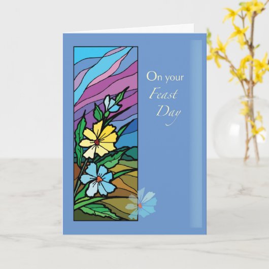 2685饗宴の日恵み カード (黄色い花)