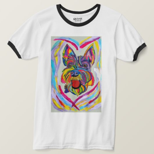 268 - Schnauzer Love Tシャツ (デザイン正面)