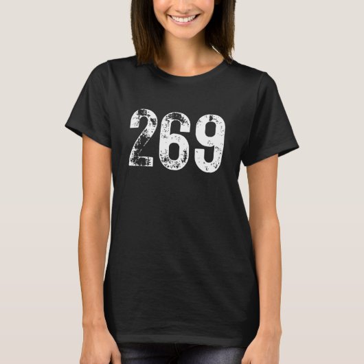 269の市外局番 カラマズー ミシガン州 モバイル 携帯電話 エリアC Tシャツ (正面)