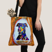 269 – ドバーマンラブトートバッグ トートバッグ (クローズアップ)