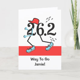 26.おもしろい2マラソンランナーフィニッシャ カード