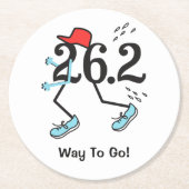 26.おもしろい2マラソン走者への道 ラウンドペーパーコースター (正面)