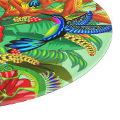 26.トカゲとハミングバード カッティングボード (角)