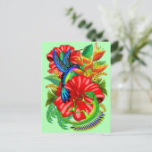 26.トカゲとハミングバード ポストカード (スタンド正面)