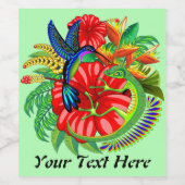 26.トカゲとハミングバード ワインラベル (シングルラベル)