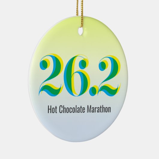 26.パーソナライズされた2マラソ走ンの写真 セラミックオーナメント (右)