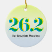 26.パーソナライズされた2マラソ走ンの写真 セラミックオーナメント (正面)