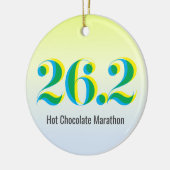 26.パーソナライズされた2マラソ走ンの写真 セラミックオーナメント (左)