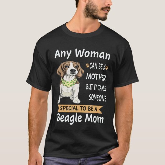 26 ビーグルママに選ばれてスペシャル ビーグル犬 Tシャツ (正面)