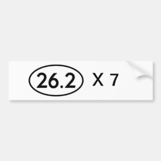 26,2の連続マラソン選手 バンパーステッカー