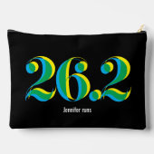 26.2パーソナライズされたマラソ走ン文字ブはっきりしたラック アクセサリーポーチ (裏面)