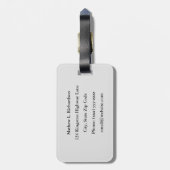 26.2フルマラソンレースのトレーニング – ランニング ラゲッジタグ (裏面縦)