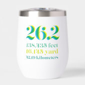 26.2マパーソナライズされたラトン走の距離緑 (正面)