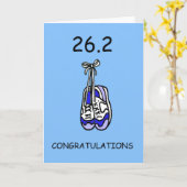 26.2マラソンおめでとう カード (黄色い花)