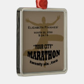 26.2マラソンのオーナメント メタルオーナメント (右)