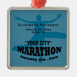 26.2マラソンのオーナメント メタルオーナメント