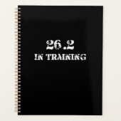 26.2マラソンランナーランニングの練習 プランナー手帳 (正面)