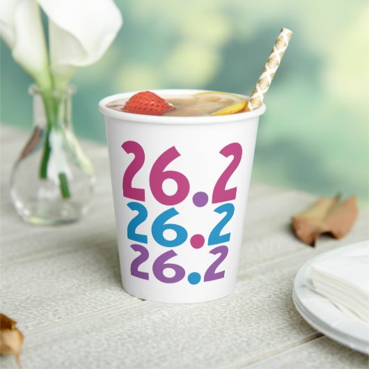 26.2マラソンランナー - マラソンランナー テーマ 紙コップ (インサイチュ)