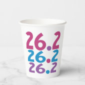 26.2マラソンランナー - マラソンランナー テーマ 紙コップ (裏面)