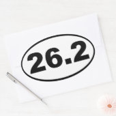 26.2マラソン 楕円形シール (封筒)