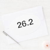 26.2マラソン 楕円形シール (封筒)