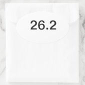 26.2マラソン 楕円形シール (バッグ)