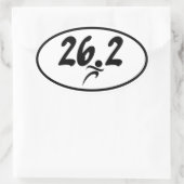 26.2マラソン 楕円形シール (バッグ)