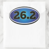 26.2マラソン 楕円形シール (バッグ)