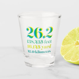 26.2マラソ走ンの距離はっきりした型 ショットグラス