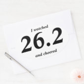 26.2時計と応援 楕円形シール (封筒)