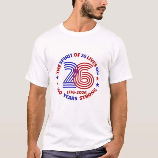 26-250年の精神が強い Tシャツ (正面)