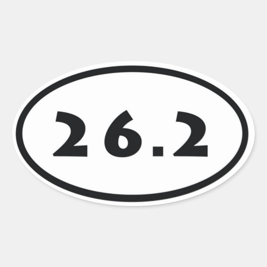 26.2 楕円形シール (正面)