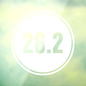 26.2 Full Marathon Black White ウィンドウサイン (シート3)